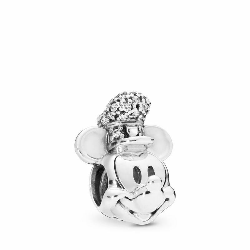 Pandora Disneyr Shimmering Steamboat Willie Portrait Charm - Sterling Silver/Cubic Zirconia - Canada